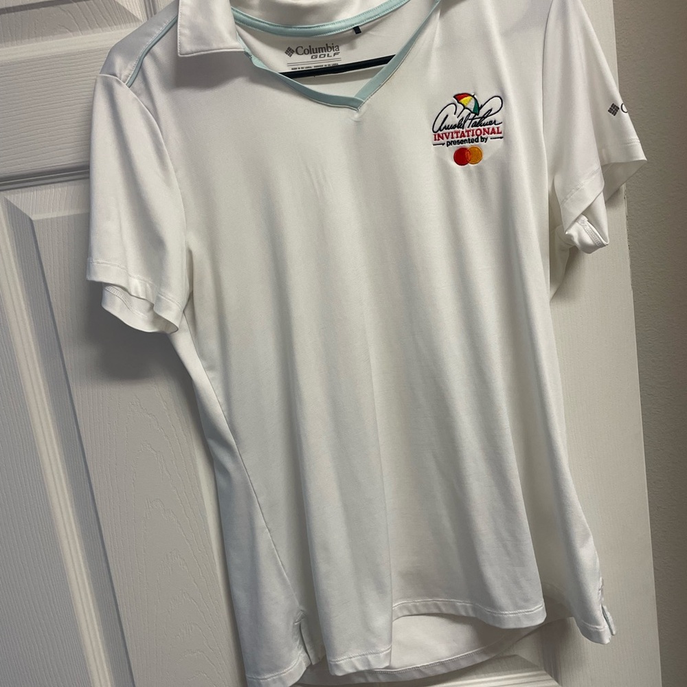 Columbia White Golf Polo Shirt